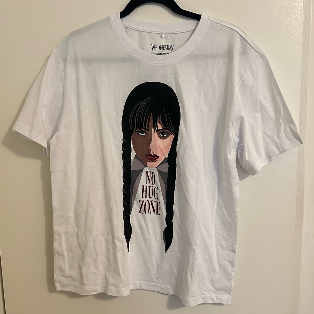 Wednesday Addams No Hug Zone Tee